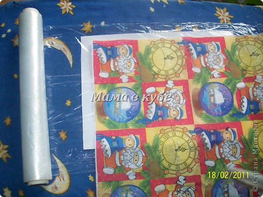 Мастер-класс Декупаж:  Дизайнерский картон и бумага МК Бумага, Картон, Салфетки Дебют. Фото 7