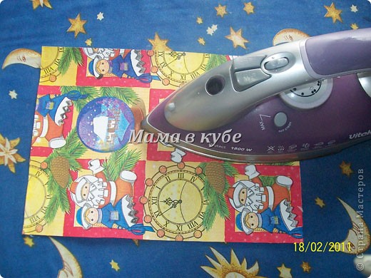 Мастер-класс Декупаж:  Дизайнерский картон и бумага МК Бумага, Картон, Салфетки Дебют. Фото 10