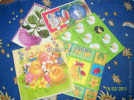 Мастер-класс Декупаж:  Дизайнерский картон и бумага МК Бумага, Картон, Салфетки Дебют. Фото 3