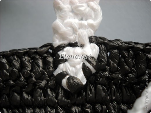  Гардероб, Мастер-класс Вязание, Вязание крючком: Вязаная сумка из полиэтилена 