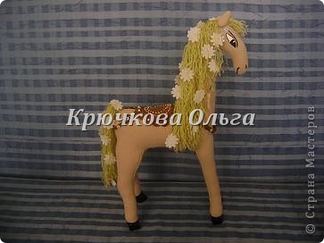 Игрушка Шитьё: Выкройка лошадки. Ткань. Фото 2