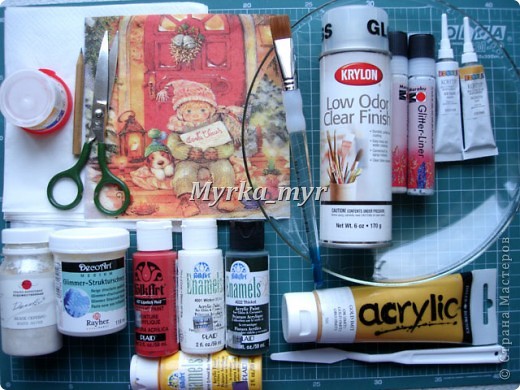 Мастер-класс, Поделка, изделие Декупаж: Новогодняя тарелка. Обещанный МК. Краска, Салфетки Новый год. Фото 2 Мастер-класс, Поделка, изделие Декупаж: Новогодняя тарелка. Обещанный МК. Краска, Салфетки Новый год. Фото 2