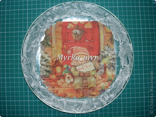 Мастер-класс, Поделка, изделие Декупаж: Новогодняя тарелка. Обещанный МК. Краска, Салфетки Новый год. Фото 12 Мастер-класс, Поделка, изделие Декупаж: Новогодняя тарелка. Обещанный МК. Краска, Салфетки Новый год. Фото 12