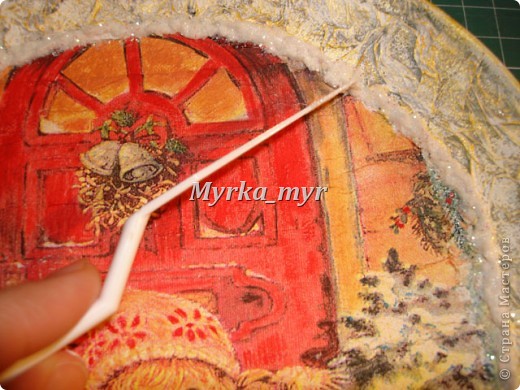 Мастер-класс, Поделка, изделие Декупаж: Новогодняя тарелка. Обещанный МК. Краска, Салфетки Новый год. Фото 21 Мастер-класс, Поделка, изделие Декупаж: Новогодняя тарелка. Обещанный МК. Краска, Салфетки Новый год. Фото 21