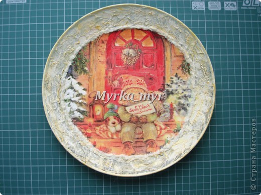 Мастер-класс, Поделка, изделие Декупаж: Новогодняя тарелка. Обещанный МК. Краска, Салфетки Новый год. Фото 22 Мастер-класс, Поделка, изделие Декупаж: Новогодняя тарелка. Обещанный МК. Краска, Салфетки Новый год. Фото 22