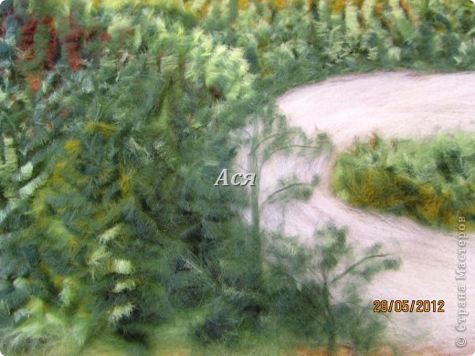 Картина из шерсти "Долина на закате" Img_1144