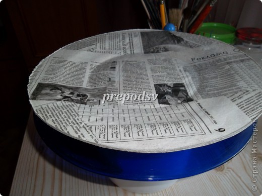  Мастер-класс Папье-маше: Тарелка из газет Бумага газетная Отдых. Фото 5