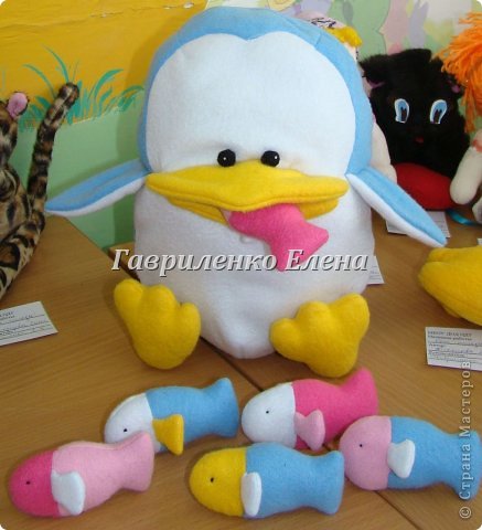  Игрушка Шитьё: Развивающая игрушка "Пингвин - проглот" Ткань. Фото 1