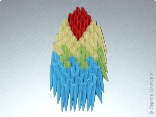 Мастер-класс Оригами китайское модульное МК на изготовление попугайчика Бумага фото 68