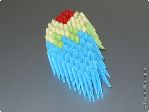 Мастер-класс Оригами китайское модульное МК на изготовление попугайчика Бумага фото 72