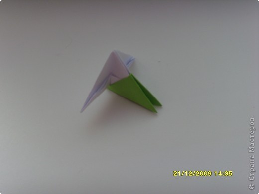 Мастер-класс Оригами китайское модульное Вот и мой цветочек МК Бумага фото 4