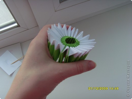 Мастер-класс Оригами китайское модульное Вот и мой цветочек МК Бумага фото 9