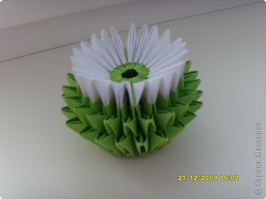 Мастер-класс Оригами китайское модульное Вот и мой цветочек МК Бумага фото 15