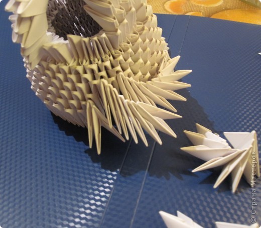 Мастер-класс Оригами китайское модульное Очень умная сова МК фото 16