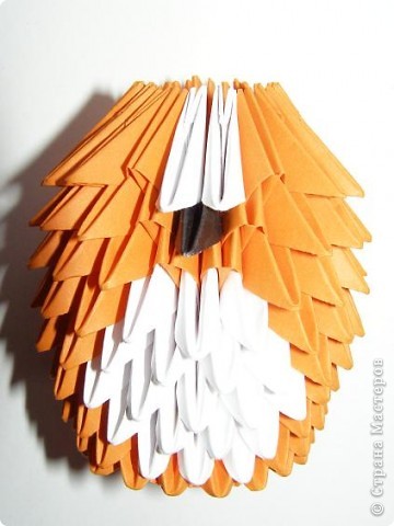 Мастер-класс Поделка изделие Оригами китайское модульное Лисичка-сестричка МК Бумага фото 8