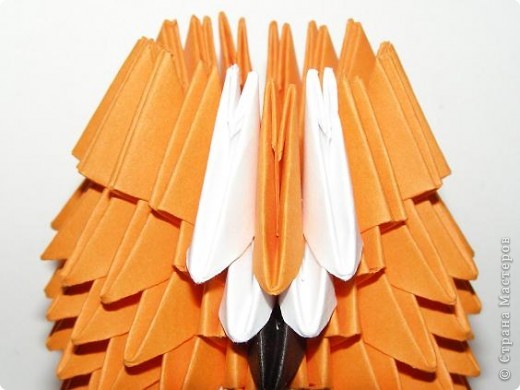 Мастер-класс Поделка изделие Оригами китайское модульное Лисичка-сестричка МК Бумага фото 9