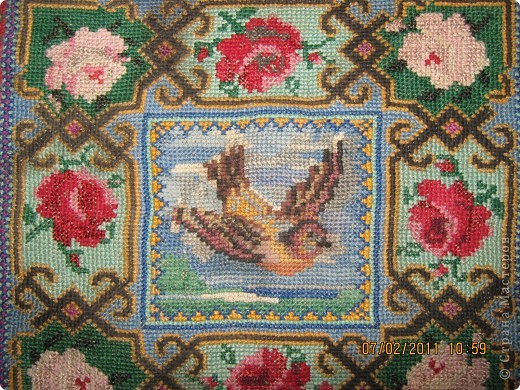 Вышивка на канве сетке