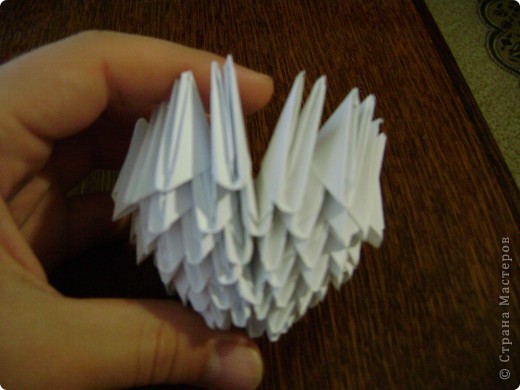 Мастер-класс Оригами китайское модульное Моя голубка авторская работа +МК Бумага фото 7