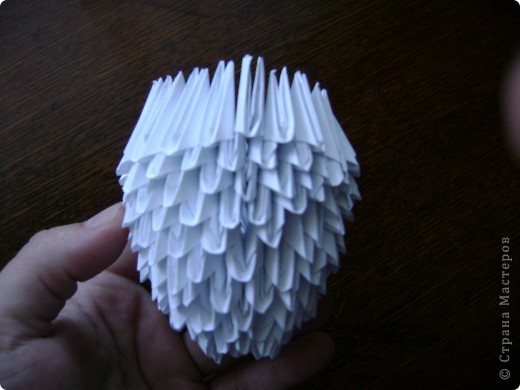 Мастер-класс Оригами китайское модульное Моя голубка авторская работа +МК Бумага фото 9
