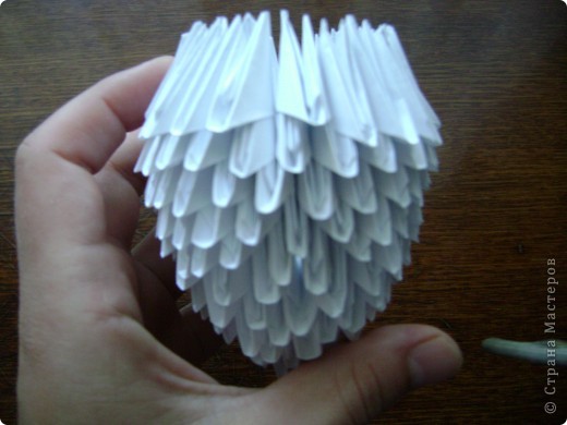 Мастер-класс Оригами китайское модульное Моя голубка авторская работа +МК Бумага фото 11