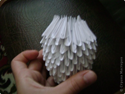 Мастер-класс Оригами китайское модульное Моя голубка авторская работа +МК Бумага фото 13