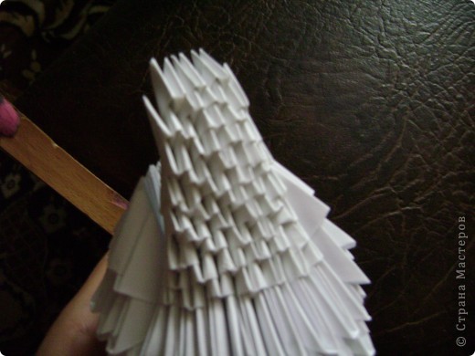 Мастер-класс Оригами китайское модульное Моя голубка авторская работа +МК Бумага фото 28