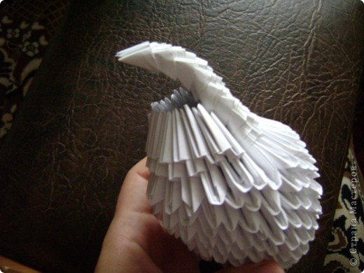 Мастер-класс Оригами китайское модульное Моя голубка авторская работа +МК Бумага фото 30
