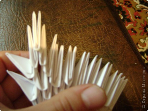 Мастер-класс Оригами китайское модульное Моя голубка авторская работа +МК Бумага фото 41