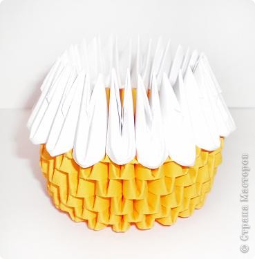 Мастер-класс Оригами китайское модульное Фруктово-ягодные пироженки к чаю Бумага фото 14