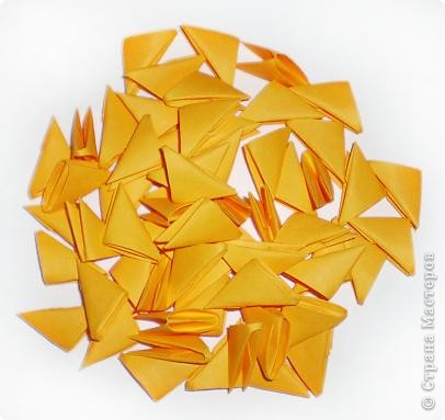 Мастер-класс Оригами китайское модульное Фруктово-ягодные пироженки к чаю Бумага фото 5