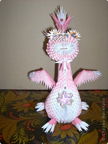 Мастер-класс Новый год Оригами китайское модульное Динозаврик Бумага фото 2