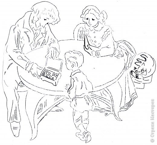 Картина панно рисунок День семьи Вырезание Семья Бумага фото 7