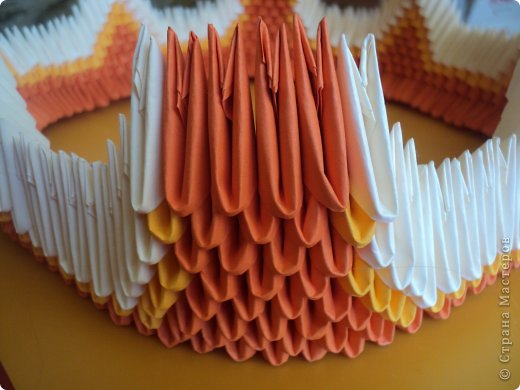 Мастер-класс Поделка изделие Оригами китайское модульное МК Апельсиновые фантазии Бумага фото 15