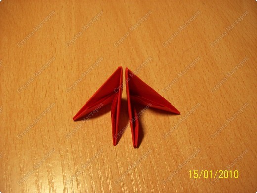 Мастер-класс Оригами китайское модульное мк Рыбка-скалярия Бумага фото 3