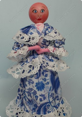 Куклы Мастер-класс Бумагопластика Моделирование конструирование Одежда для куклы из бумажных салфеток Салфетки фото 28