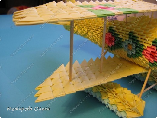 Мастер-класс Поделки для мальчиков Оригами китайское модульное МК самолёт Бумага фото 35