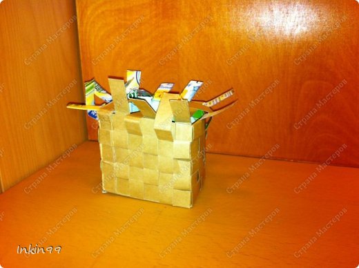 Мастер-класс Плетение МК Коробок из тетрапака Материал бросовый фото 13