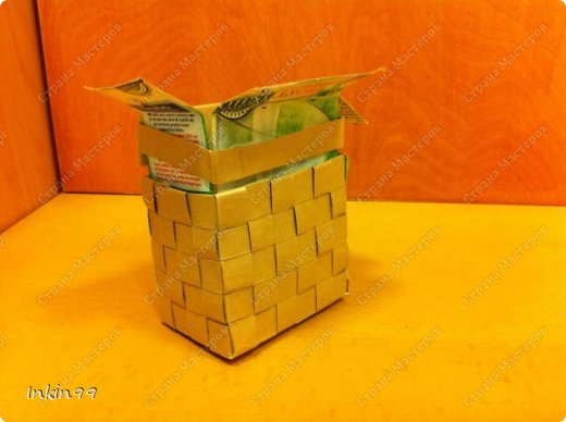 Мастер-класс Плетение МК Коробок из тетрапака Материал бросовый фото 17