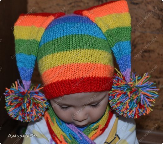 Гардероб Мастер-класс Вязание спицами Бомбейская шапка спицами Пряжа фото 1