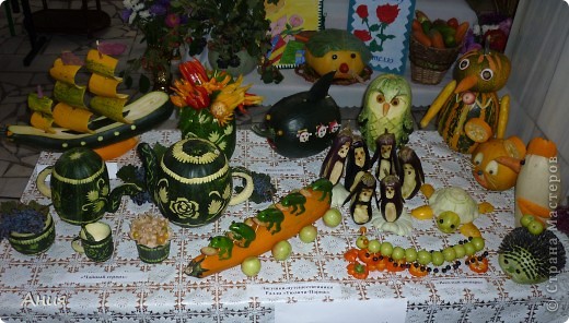 Поделки из овощей выставки в школах
