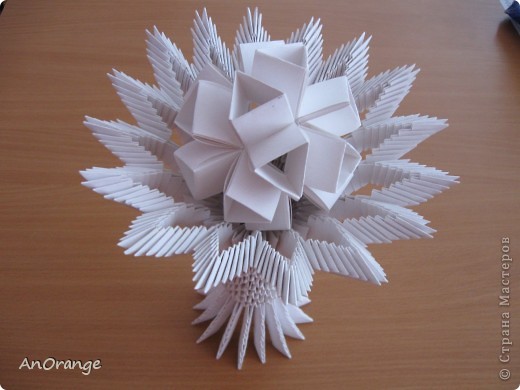 Мастер-класс Поделка изделие Оригами китайское модульное Ваза Байтерек Бумага фото 2