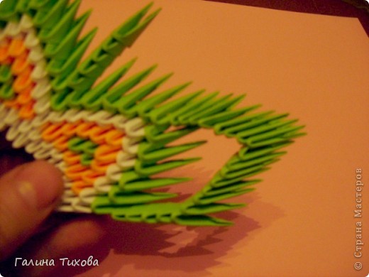 Мастер-класс Поделка изделие Оригами китайское модульное Павлин Мастер-класс Бумага фото 17