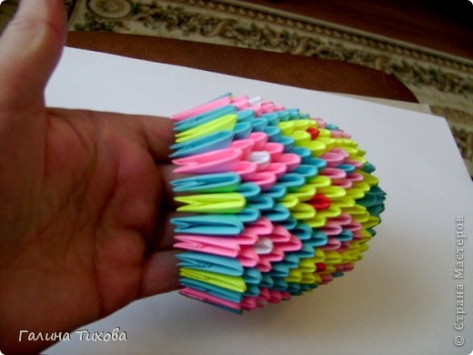 Мастер-класс Поделка изделие Оригами китайское модульное Пасхальное яйцо Мастер-класс Бумага фото 21