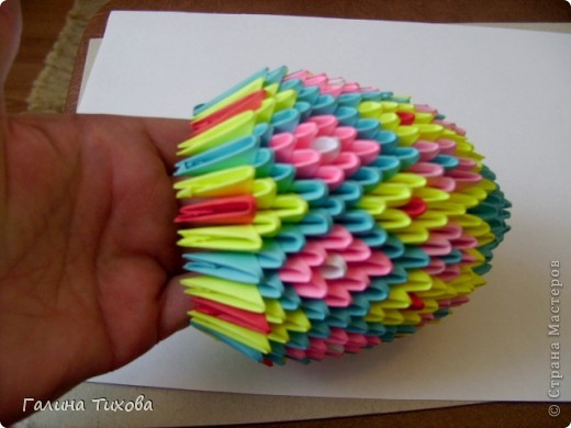 Мастер-класс Поделка изделие Оригами китайское модульное Пасхальное яйцо Мастер-класс Бумага фото 23