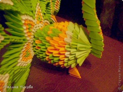 модульное оригами страна мастеров павлин