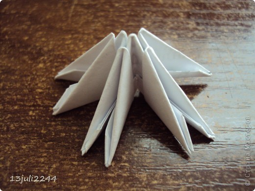 Мастер-класс Поделка изделие День рождения Оригами китайское модульное МК КОШЕЧКА Бумага Клей фото 3