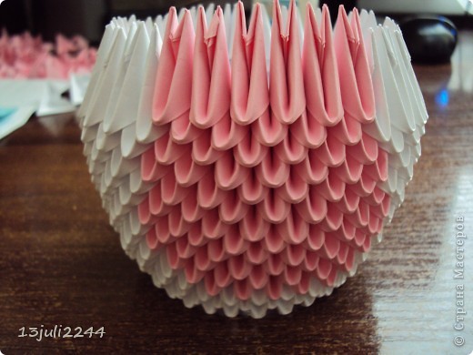 Мастер-класс Поделка изделие День рождения Оригами китайское модульное МК КОШЕЧКА Бумага Клей фото 20