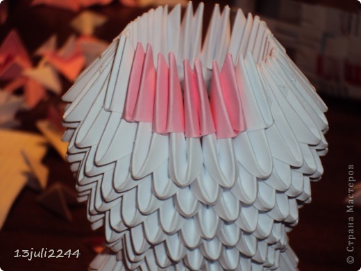 Мастер-класс Поделка изделие День рождения Оригами китайское модульное МК КОШЕЧКА Бумага Клей фото 25