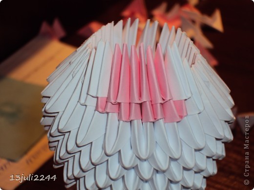 Мастер-класс Поделка изделие День рождения Оригами китайское модульное МК КОШЕЧКА Бумага Клей фото 26