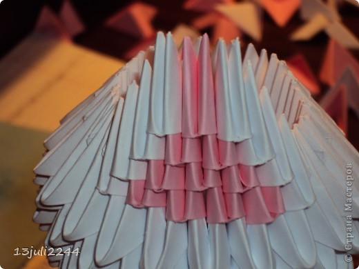 Мастер-класс Поделка изделие День рождения Оригами китайское модульное МК КОШЕЧКА Бумага Клей фото 28